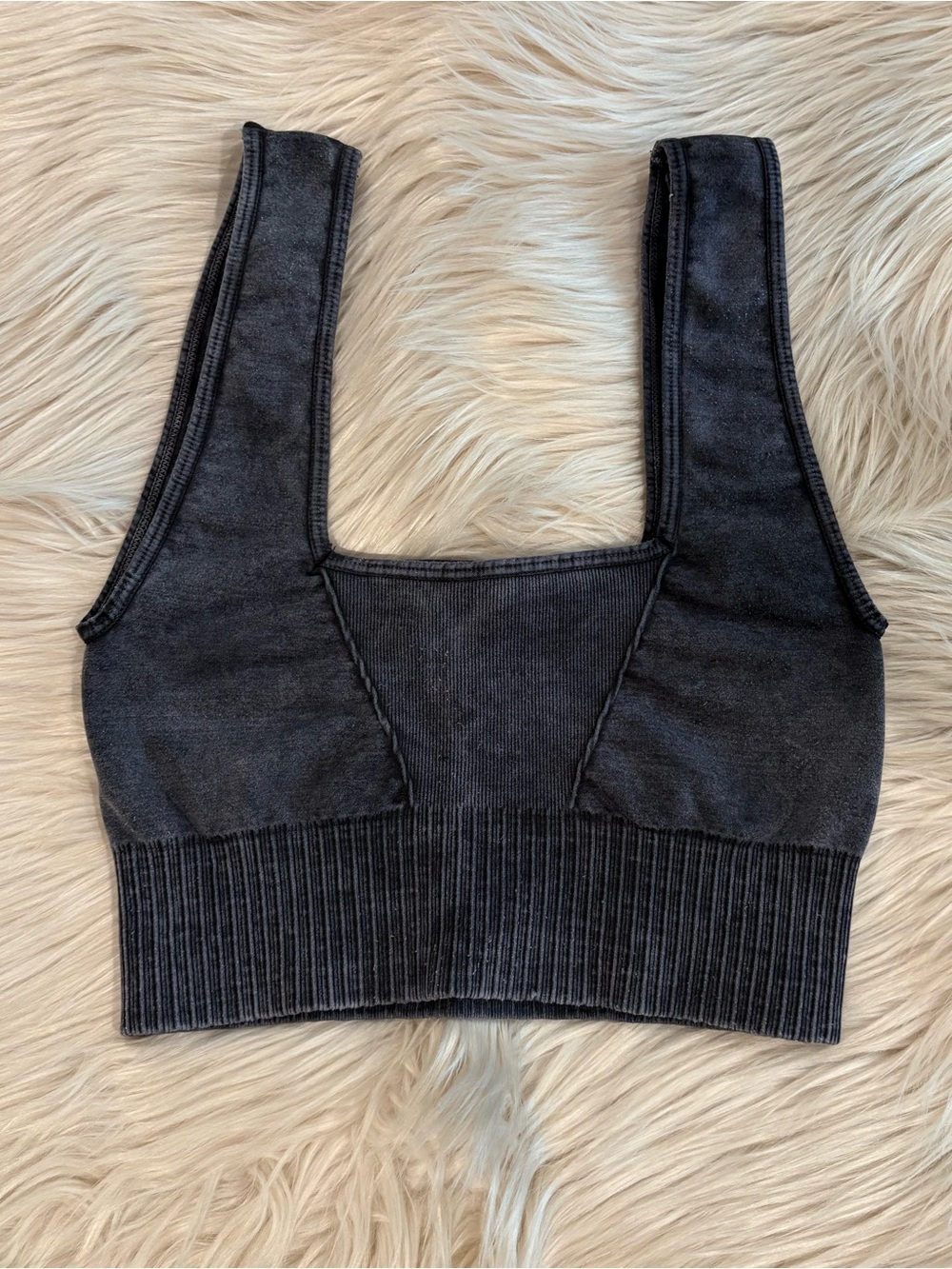 FREE PEOPLE Good Karma Square Neck Bra Crop Top XS/S - Picture 5 of 11